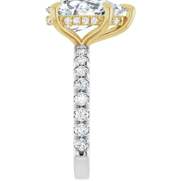 Claw-Prong Hidden Halo-Style Engagement Ring Image 4 Paul James Jewelers Angels Camp, CA