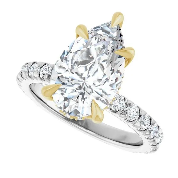 Claw-Prong Hidden Halo-Style Engagement Ring Image 5 Virtus Collective Newport Beach , CA