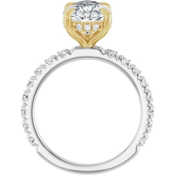 Claw-Prong Hidden Halo-Style Engagement Ring Image 2 Mark Jewellers La Crosse, WI
