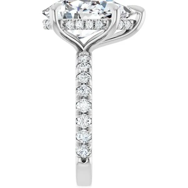 Claw-Prong Hidden Halo-Style Engagement Ring Image 4 Jimmy Smith Jewelers Decatur, AL