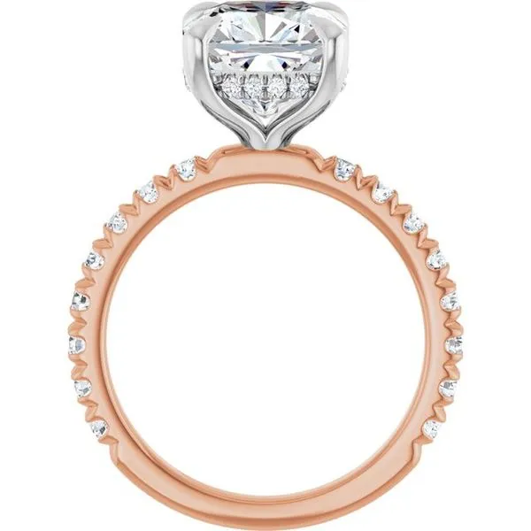 Claw-Prong Hidden Halo-Style Engagement Ring Image 2 Stuart Benjamin & Co. Jewelry Designs San Diego, CA