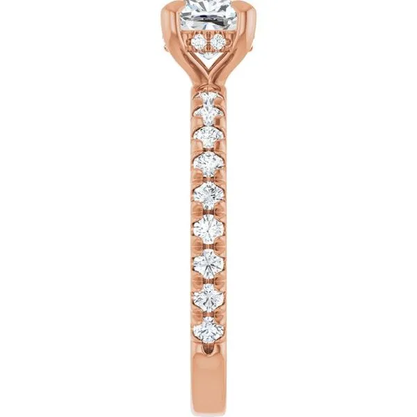 Claw-Prong Hidden Halo-Style Engagement Ring Image 4 Shipley's Fine Jewelry Hampstead, MD