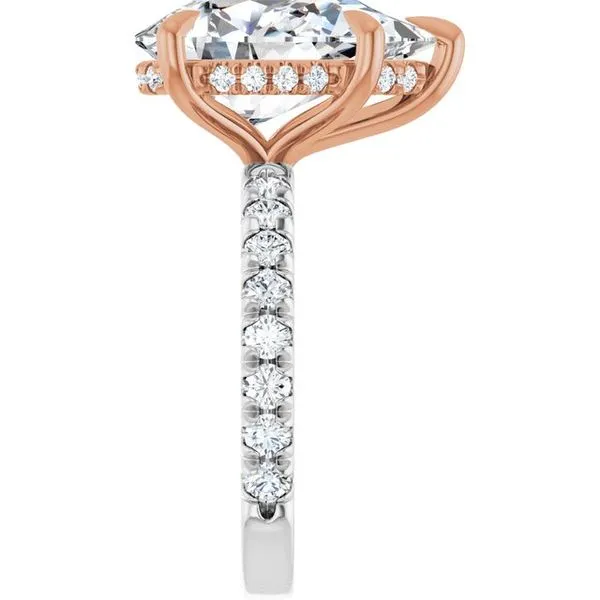 Claw-Prong Hidden Halo-Style Engagement Ring Image 4 Jimmy Smith Jewelers Decatur, AL