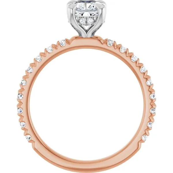 Claw-Prong Hidden Halo-Style Engagement Ring Image 2 Shipley's Fine Jewelry Hampstead, MD