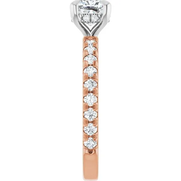 Claw-Prong Hidden Halo-Style Engagement Ring Image 4 Stuart Benjamin & Co. Jewelry Designs San Diego, CA