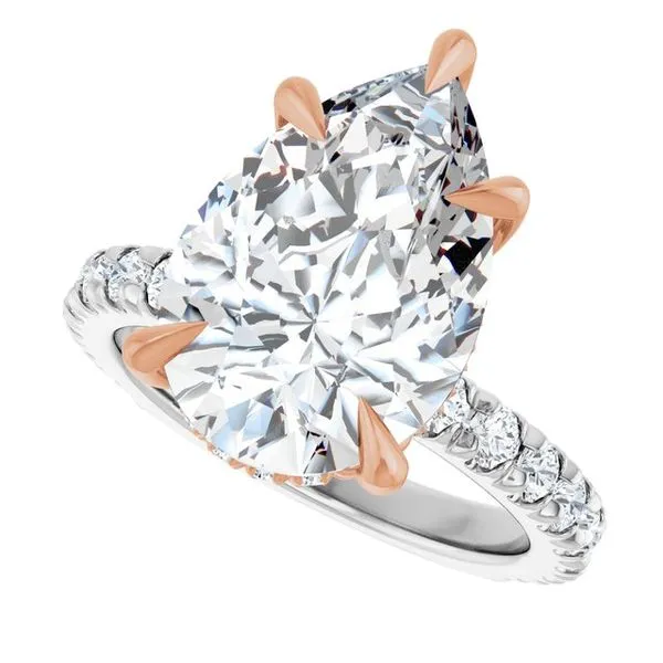 Claw-Prong Hidden Halo-Style Engagement Ring Image 5 J. Thomas Jewelers Rochester Hills, MI