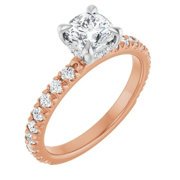 Claw-Prong Hidden Halo-Style Engagement Ring Austin's Fine Diamonds & Jewelry Lyndhurst, NJ