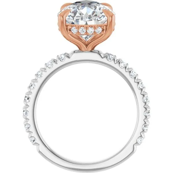 Claw-Prong Hidden Halo-Style Engagement Ring Image 2 Paul James Jewelers Angels Camp, CA