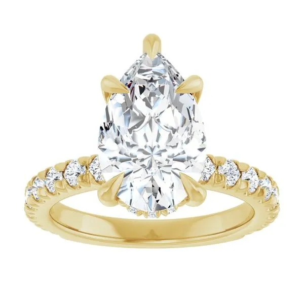 Claw-Prong Hidden Halo-Style Engagement Ring Image 3 J. Thomas Jewelers Rochester Hills, MI