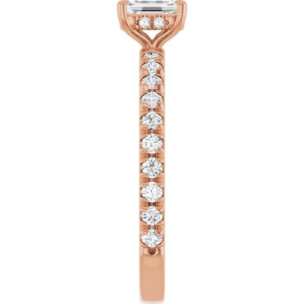 Claw-Prong Hidden Halo-Style Engagement Ring Image 4 Vulcan's Forge LLC KANSAS CITY, MO