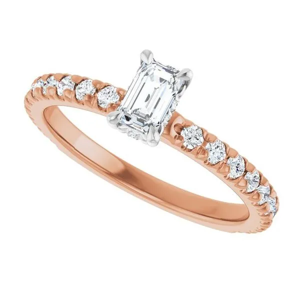 Claw-Prong Hidden Halo-Style Engagement Ring Image 5 House of Silva Wooster, OH