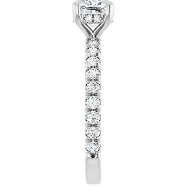 Claw-Prong Hidden Halo-Style Engagement Ring Image 4 The Jewelry Source El Segundo, CA