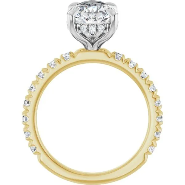 Claw-Prong Hidden Halo-Style Engagement Ring Image 2 Futer Bros Jewelers York, PA