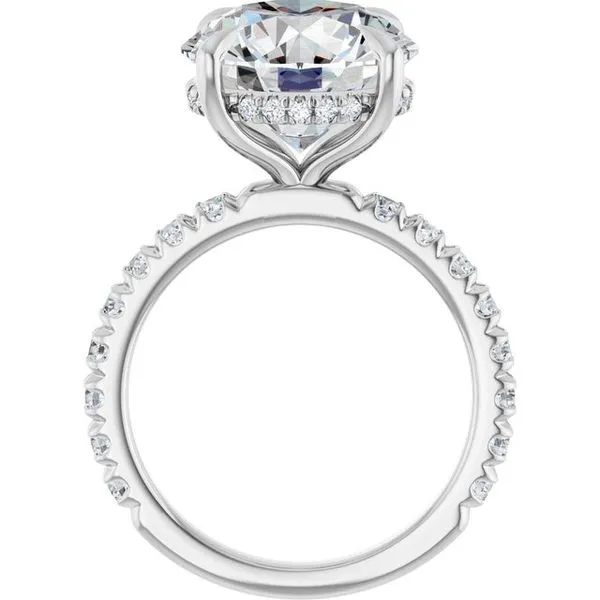 Claw-Prong Hidden Halo-Style Engagement Ring Image 2 Futer Bros Jewelers York, PA