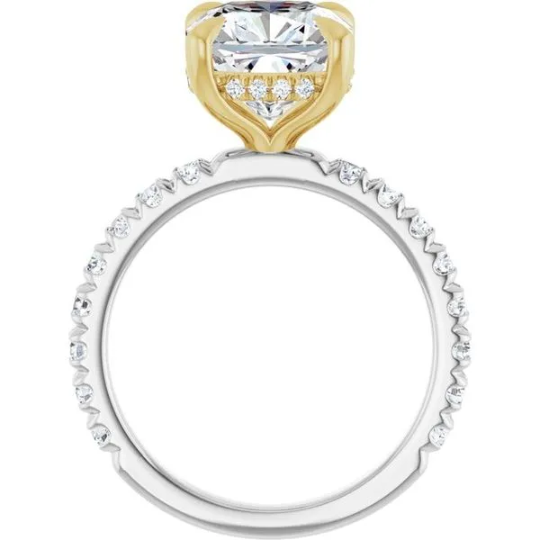 Claw-Prong Hidden Halo-Style Engagement Ring Image 2 J. Thomas Jewelers Rochester Hills, MI