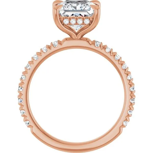 Claw-Prong Hidden Halo-Style Engagement Ring Image 2 Paul James Jewelers Angels Camp, CA