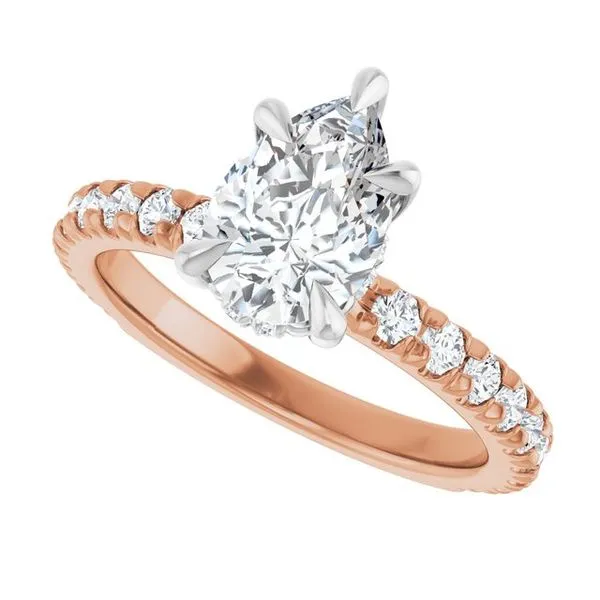 Claw-Prong Hidden Halo-Style Engagement Ring Image 5 Vulcan's Forge LLC KANSAS CITY, MO