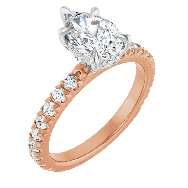 Claw-Prong Hidden Halo-Style Engagement Ring Mark Jewellers La Crosse, WI