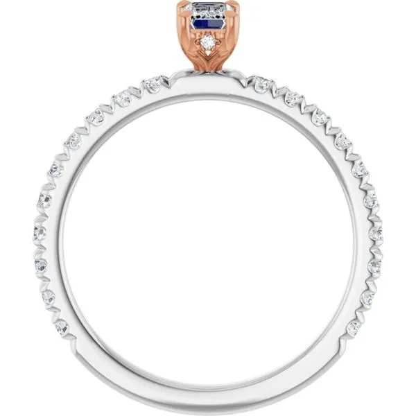 Claw-Prong Hidden Halo-Style Engagement Ring Image 2 House of Silva Wooster, OH