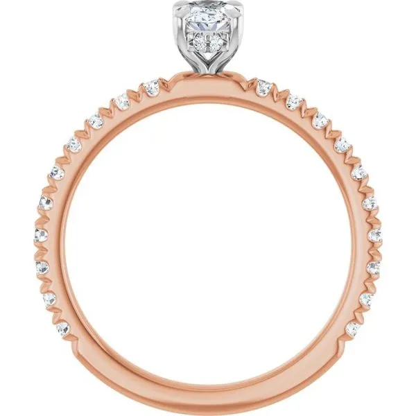 Claw-Prong Hidden Halo-Style Engagement Ring Image 2 Vulcan's Forge LLC KANSAS CITY, MO