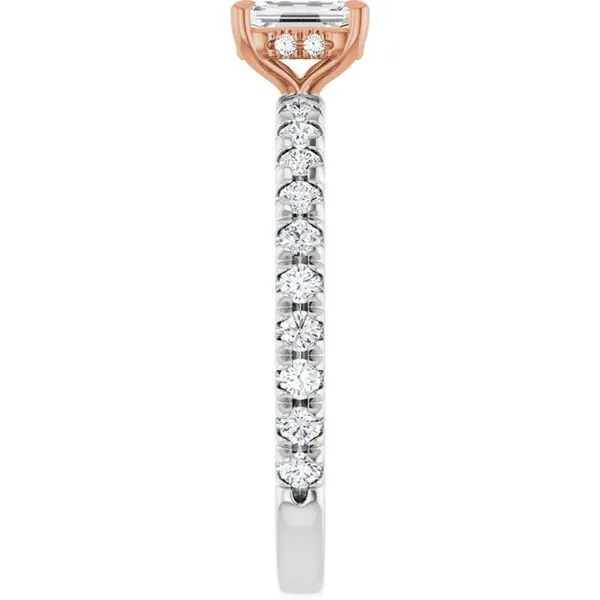 Claw-Prong Hidden Halo-Style Engagement Ring Image 4 Mark Jewellers La Crosse, WI