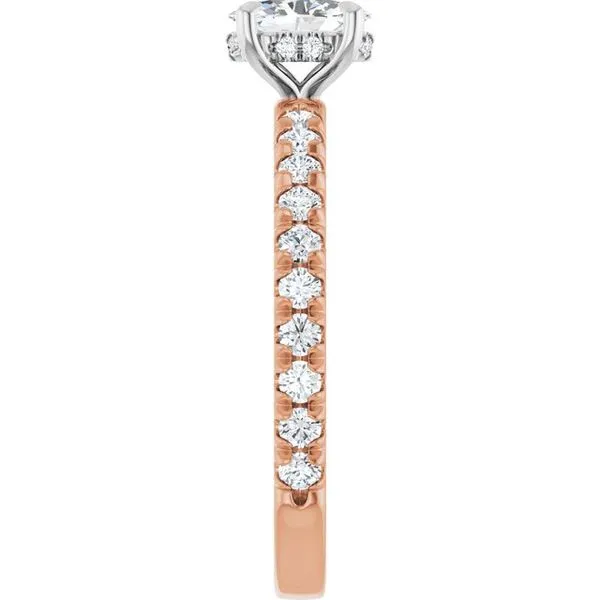 Claw-Prong Hidden Halo-Style Engagement Ring Image 4 Michael Szwed Jewelers Longmeadow, MA