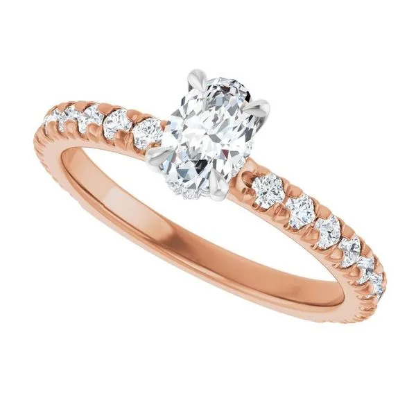 Claw-Prong Hidden Halo-Style Engagement Ring Image 5 Mark Jewellers La Crosse, WI