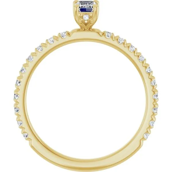 Claw-Prong Hidden Halo-Style Engagement Ring Image 2 Raleigh Diamond Fine Jewelry Raleigh, NC