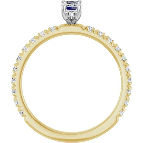Claw-Prong Hidden Halo-Style Engagement Ring Image 2 Arezzo Jewelers Elmwood Park, IL