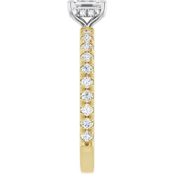 Claw-Prong Hidden Halo-Style Engagement Ring Image 4 Vulcan's Forge LLC KANSAS CITY, MO