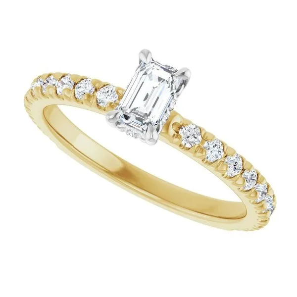 Claw-Prong Hidden Halo-Style Engagement Ring Image 5 J. Thomas Jewelers Rochester Hills, MI
