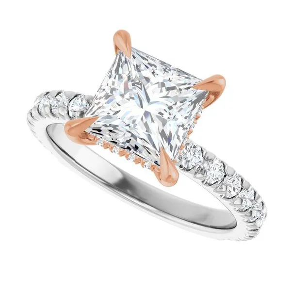 Claw-Prong Hidden Halo-Style Engagement Ring Image 5 Shipley's Fine Jewelry Hampstead, MD