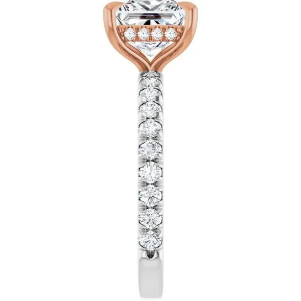 Claw-Prong Hidden Halo-Style Engagement Ring Image 4 Futer Bros Jewelers York, PA