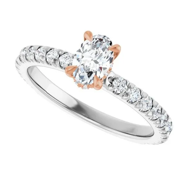 Claw-Prong Hidden Halo-Style Engagement Ring Image 5 Raleigh Diamond Fine Jewelry Raleigh, NC