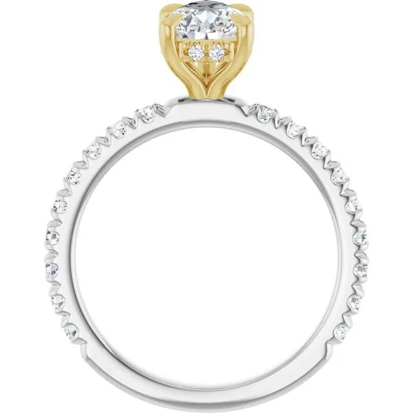 Claw-Prong Hidden Halo-Style Engagement Ring Image 2 Paul James Jewelers Angels Camp, CA