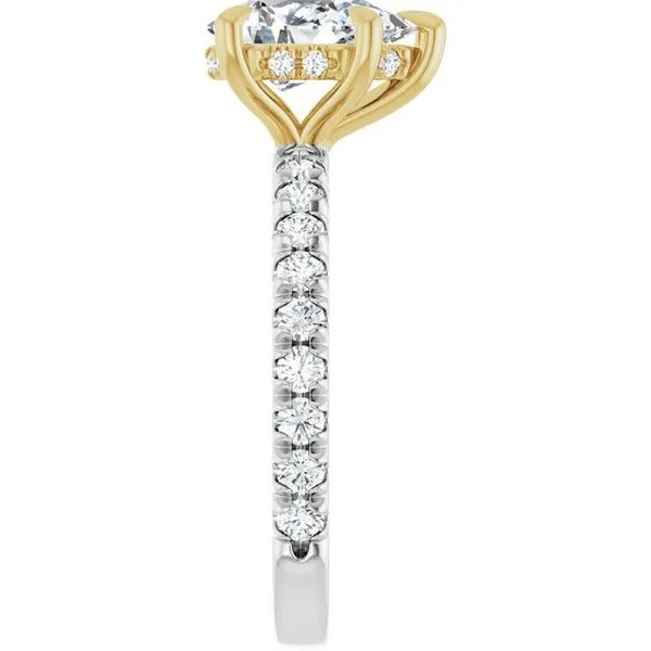 Claw-Prong Hidden Halo-Style Engagement Ring Image 4 Mark Jewellers La Crosse, WI