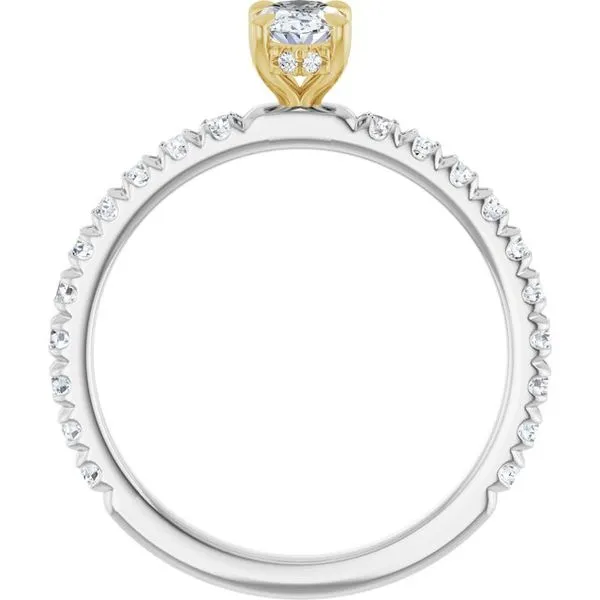 Claw-Prong Hidden Halo-Style Engagement Ring Image 2 J. Thomas Jewelers Rochester Hills, MI