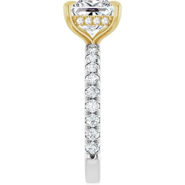 Claw-Prong Hidden Halo-Style Engagement Ring Image 4 Jimmy Smith Jewelers Decatur, AL