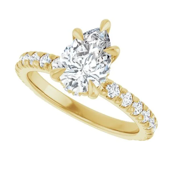 Claw-Prong Hidden Halo-Style Engagement Ring Image 5 Morin Jewelers Southbridge, MA