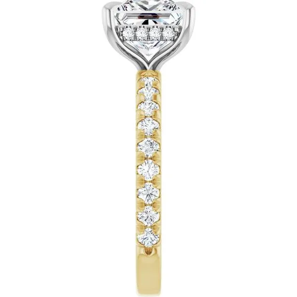 Claw-Prong Hidden Halo-Style Engagement Ring Image 4 Clater Jewelers Louisville, KY