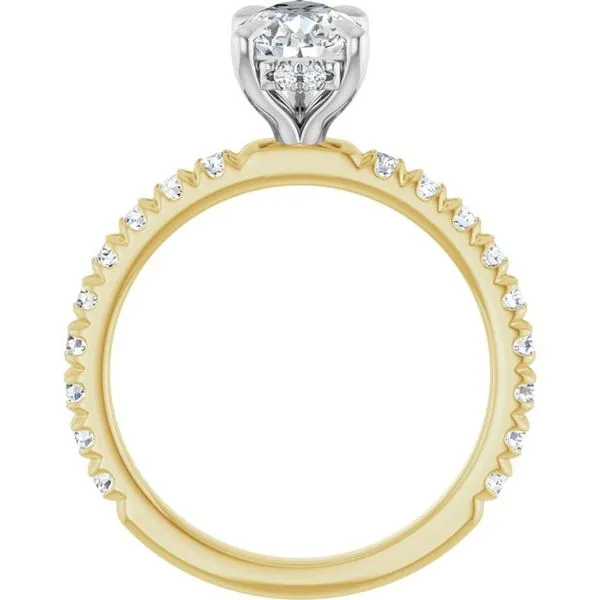 Claw-Prong Hidden Halo-Style Engagement Ring Image 2 Michael Szwed Jewelers Longmeadow, MA