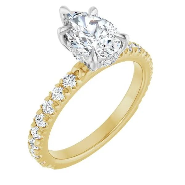 Claw-Prong Hidden Halo-Style Engagement Ring Banks Jewelers Burnsville, NC