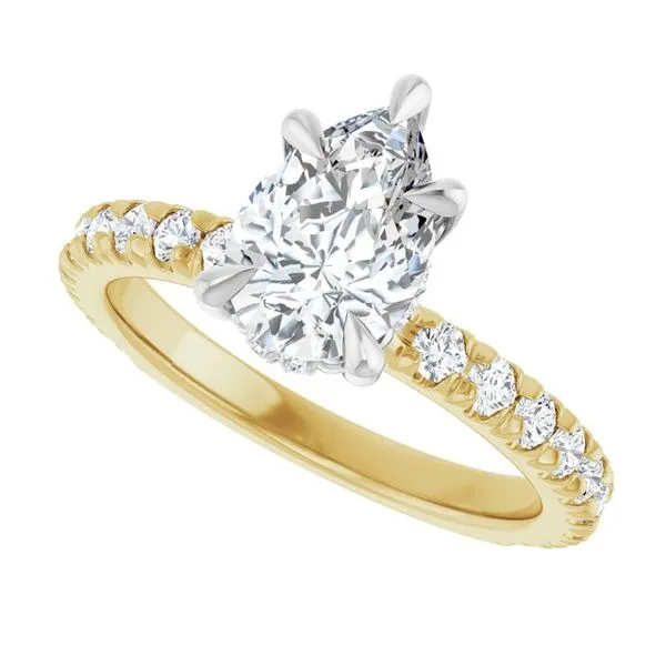 Claw-Prong Hidden Halo-Style Engagement Ring Image 5 Banks Jewelers Burnsville, NC