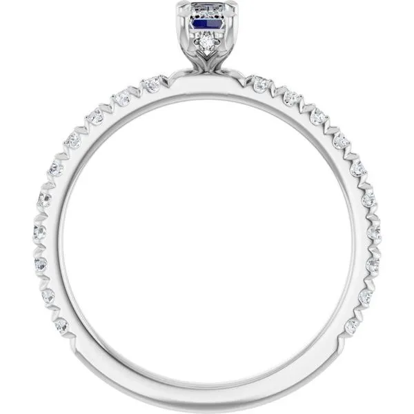 Claw-Prong Hidden Halo-Style Engagement Ring Image 2 Mark Jewellers La Crosse, WI