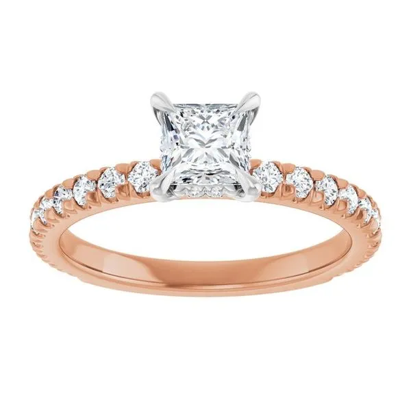 Claw-Prong Hidden Halo-Style Engagement Ring Image 3 Harkleroad Diamonds & Fine Jewelers Savannah, GA