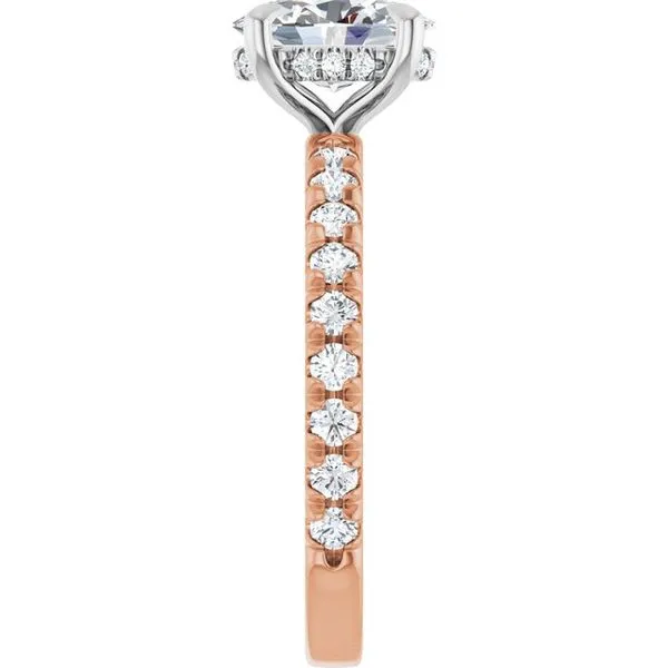 Claw-Prong Hidden Halo-Style Engagement Ring Image 4 Jimmy Smith Jewelers Decatur, AL