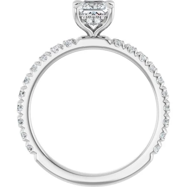 Claw-Prong Hidden Halo-Style Engagement Ring Image 2 J. Thomas Jewelers Rochester Hills, MI