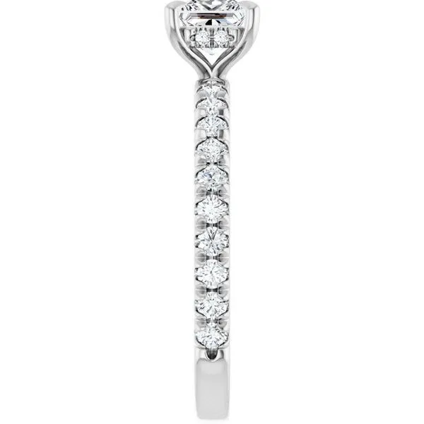 Claw-Prong Hidden Halo-Style Engagement Ring Image 4 Austin's Fine Diamonds & Jewelry Lyndhurst, NJ