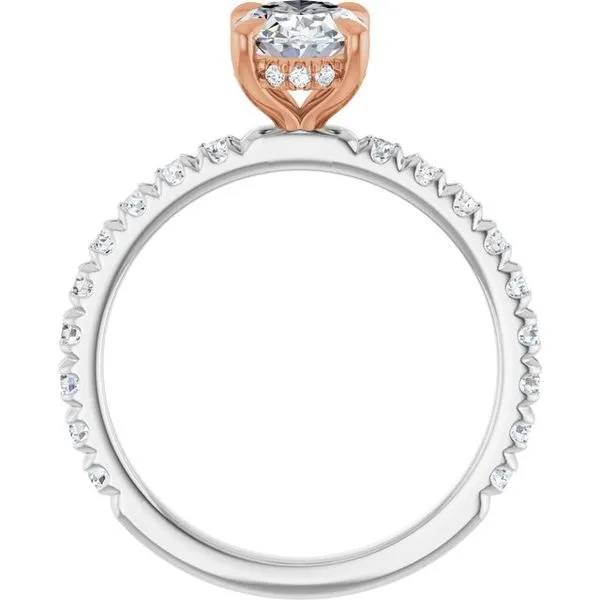 Claw-Prong Hidden Halo-Style Engagement Ring Image 2 J. Thomas Jewelers Rochester Hills, MI