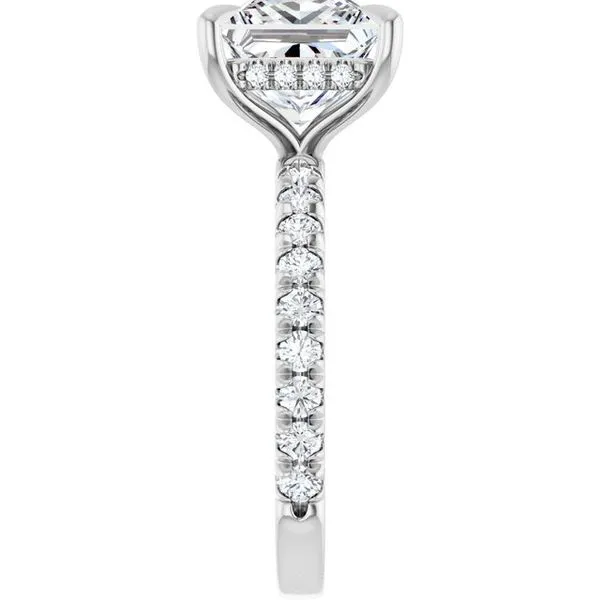 Claw-Prong Hidden Halo-Style Engagement Ring Image 4 Jimmy Smith Jewelers Decatur, AL